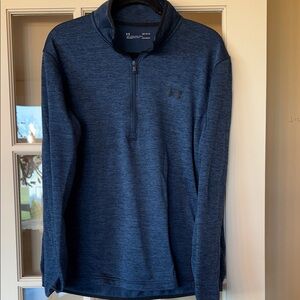 Under Armour Men's Xold Gear loose fit  Blue Zip-Up Sweater  size L